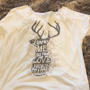 Cream deer sweatshirt